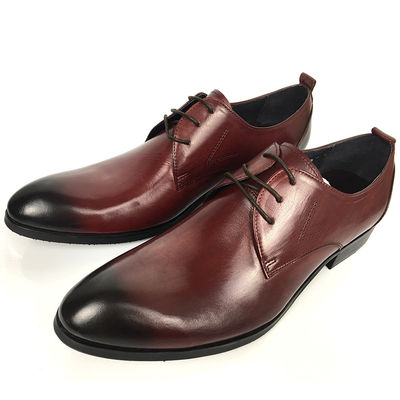 Wijn Rood Rismart Volwassen Mensen Oxfords Schoenen Stijlvolle jurk Lederschoenen