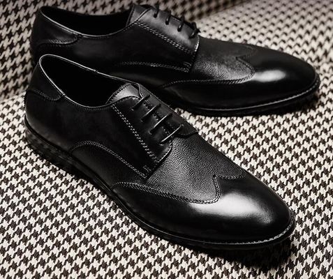 Italiaans ontwerp Echte Mensen Lederschoenen, Customized Man Formal Shoes