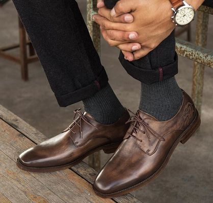 Formele kantoormedewerkers Formele jurk schoenen, Italiaanse echte lederen schoenen