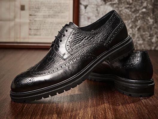 Brogues Casual Mensen Lederen jurk Schoenen Ademhalend kantoor Politie Loafer