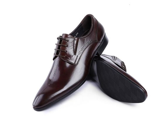 Brand Wingtip Oxford Luxe Mensen Lederschoenen, Gesneden Echte Lederschoenen