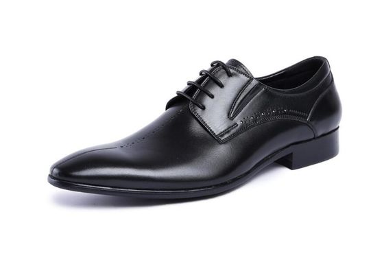 Brand Wingtip Oxford Luxe Mensen Lederschoenen, Gesneden Echte Lederschoenen