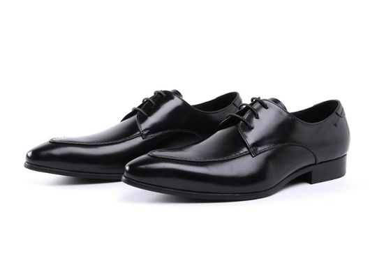 Embossing Design Patent Leer Zwarte Dress Shoes, Lace Up Dress Shoes