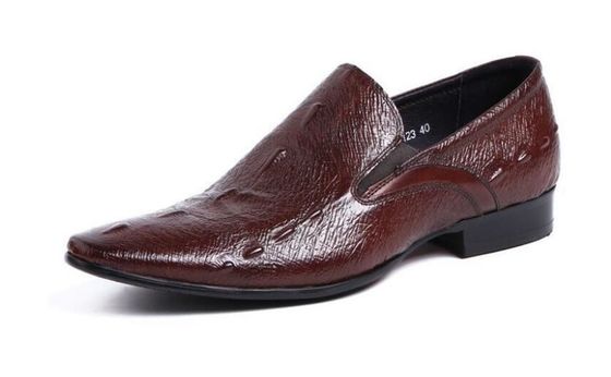 Normale grootte gesneden mannen leer jurk schoenen, puntige teen vrijetijdschoenen