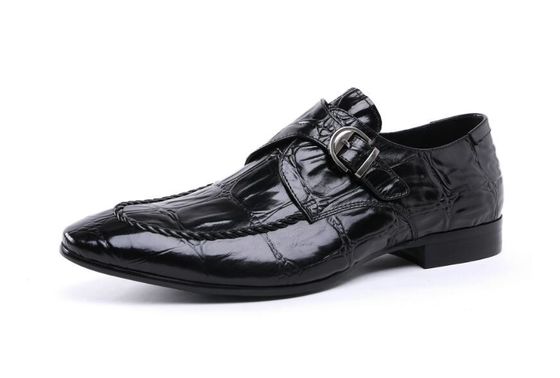 Handgemaakte heldere lederen schoenen formele bruine zakelijke schoenen voor avondfeestjes
