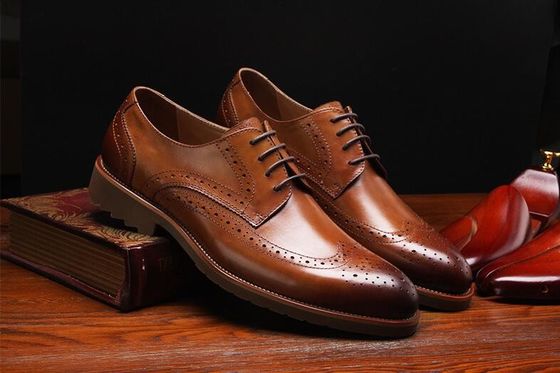 Classic Style Derby Zwarte Dress Up Schoenen, Retro Men Dress Oxford Schoenen
