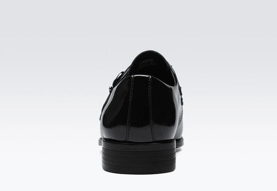 Retro Brogue Mensen Formele jurk schoenen, Bedrijfskantoor Zwarte Oxford schoenen