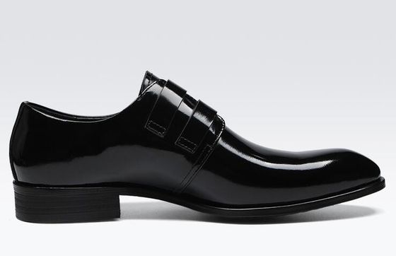 Retro Brogue Mensen Formele jurk schoenen, Bedrijfskantoor Zwarte Oxford schoenen