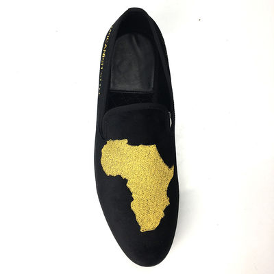 Mensen Velvet Loafers Casual Black Leather Loafers