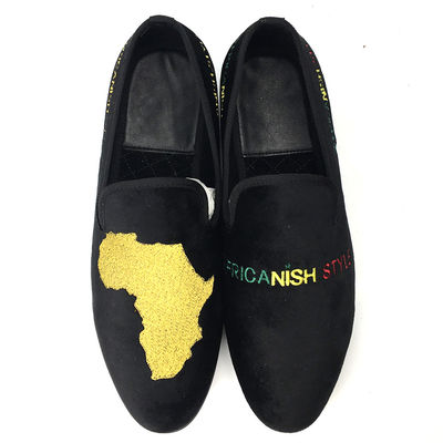 Mensen Velvet Loafers Casual Black Leather Loafers