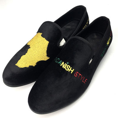Mensen Velvet Loafers Casual Black Leather Loafers