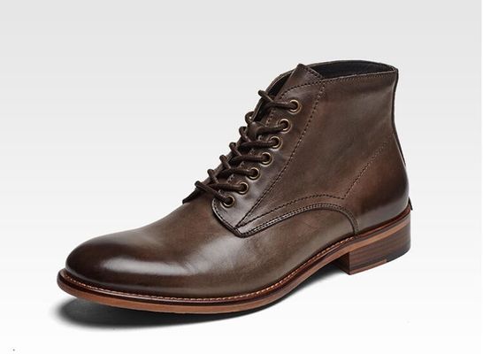Classic Mens Waterdicht Winterkleding Laarzen Echt Huid OEM / ODM Service