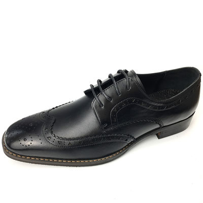 Mensen Casual Lederschoenen / Mensen Zwarte Oxford Schoenen Mode Italiaanse stijl