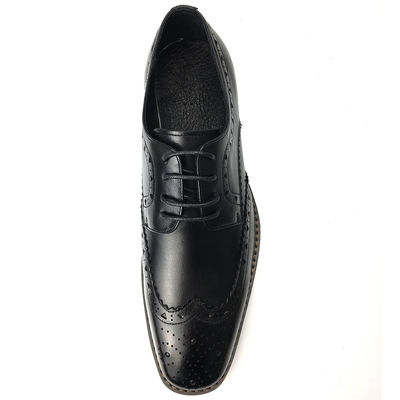 Mensen Casual Lederschoenen / Mensen Zwarte Oxford Schoenen Mode Italiaanse stijl