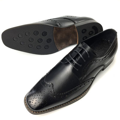 Mensen Casual Lederschoenen / Mensen Zwarte Oxford Schoenen Mode Italiaanse stijl
