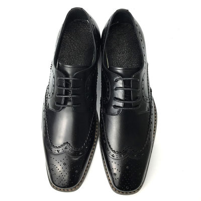 Mensen Casual Lederschoenen / Mensen Zwarte Oxford Schoenen Mode Italiaanse stijl