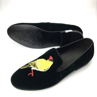 Comfortabele Mens Velvet Loafers Wear Resistente Zwarte Suede Leer Loafers