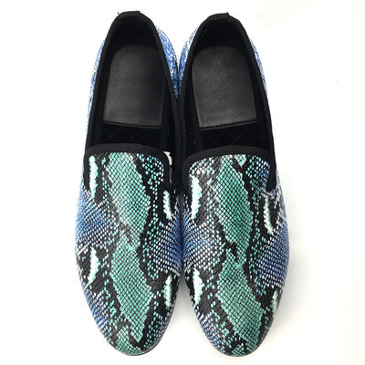 Elegant ontwerp slangenscherm mannenloafers wear resistent mens lederen rijschoenen