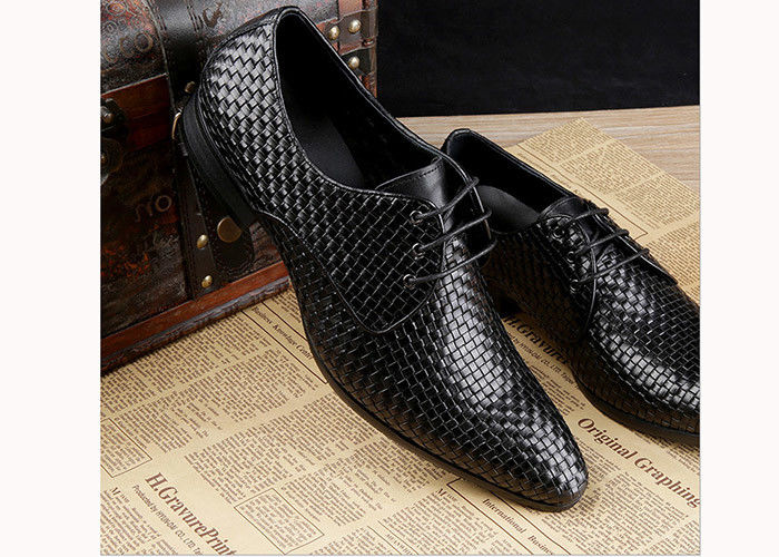 Mensen Bourgogne Dress Shoes Vintage Italiaanse Goodyear Welted Full Grain Lederschoenen