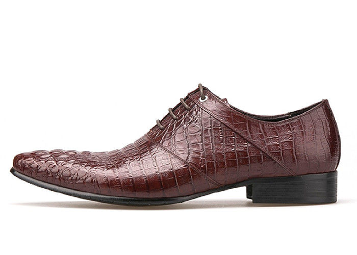 Verbrand leder mannen bruidsjurk schoenen lage hakken mannen bruin Oxford schoenen
