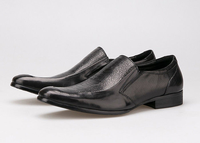 Slip On Round Toe Men Formal Dress Schoenen Oxford Stijl Full Grain Leather Dress Schoenen