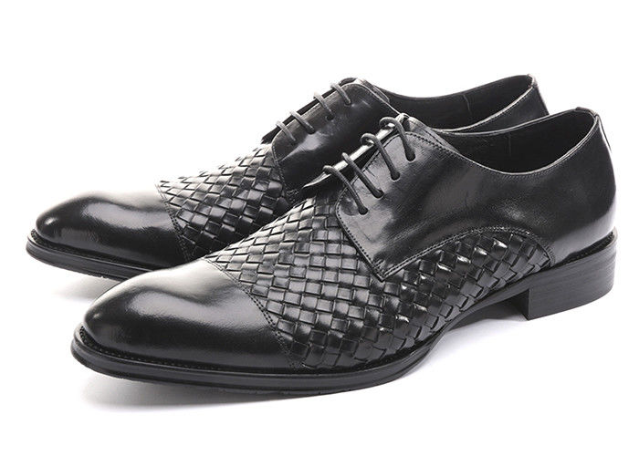 Business BV Oxfords Mensen Casual Dress Schoenen, Mensen Zwarte Lace Up Schoenen Voor Feest