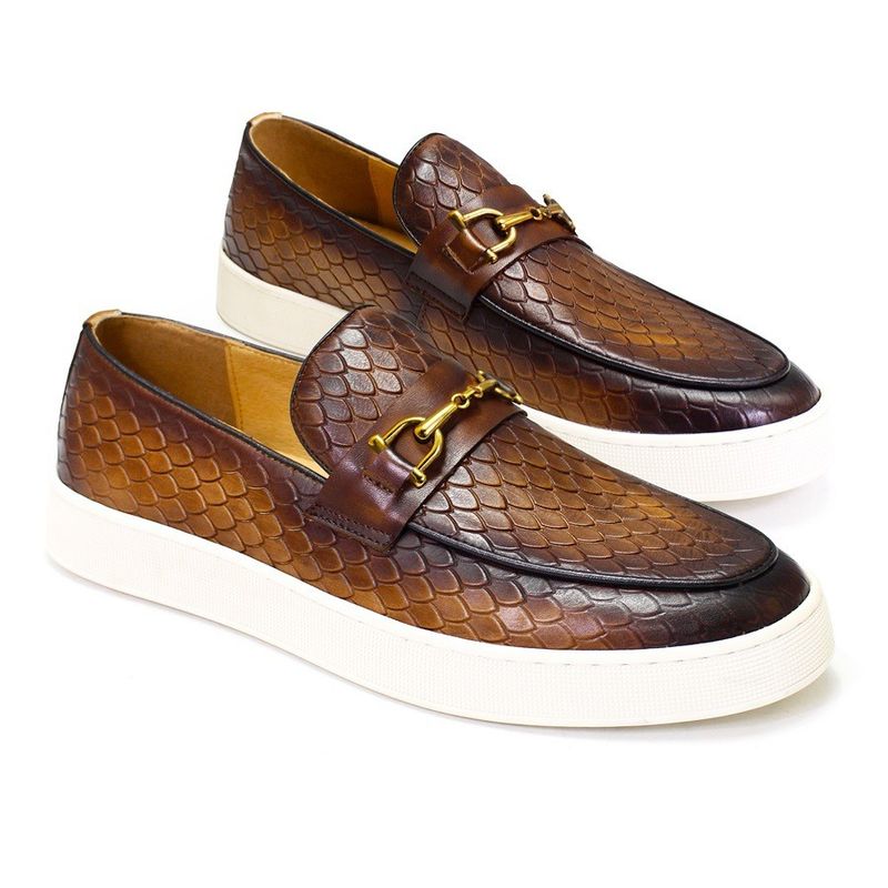 Alle seizoenen Mensen Slip On Sneakers Echt leer Platte boot schoenen voor de vrije tijd
