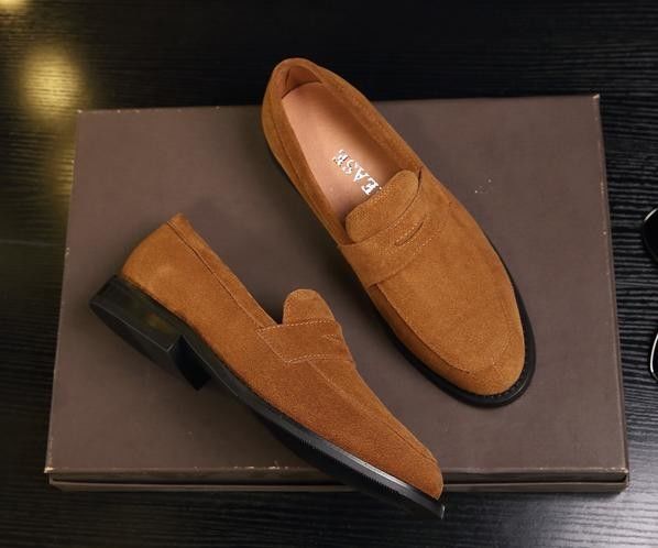 Handgemaakte Suede Cortex Classic Mensen Lederen Loafers / Mens Casual Suede Loafers