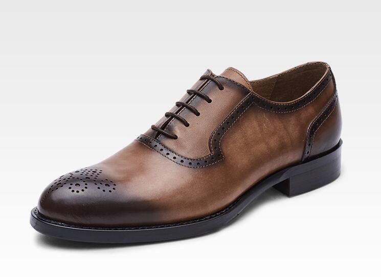 Klassieke PU-schoenen voor mannelijke kleding, Oxford-stijl, op maat, handgemaakte schoenen voor zaken.
