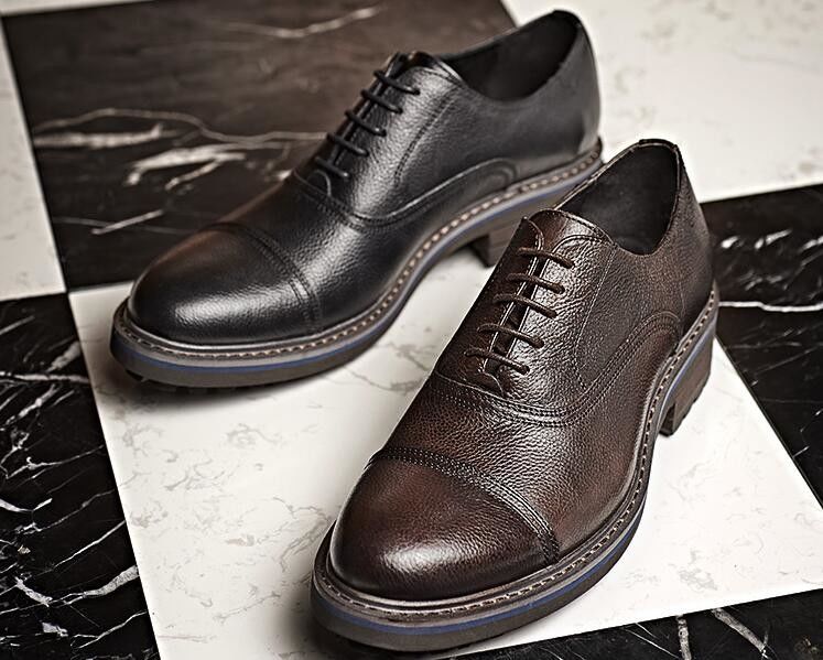 Geweven Formal Mensen Lederen Kleding Schoenen Elegante Goodyear Welted Schoenen Met Twee Hoofd Toe