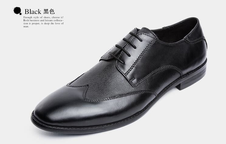 Anti-slip Italia Handgemaakte Oxford schoenen, Full Grain Leather Mens Bruin Formal Schoenen
