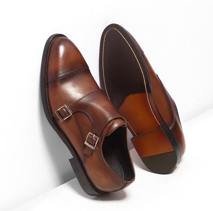 Klassieke Mans Lace Up Dress Schoenen Voor Bruiloft, Ronde Toe Mensen Zwarte Derby Schoenen