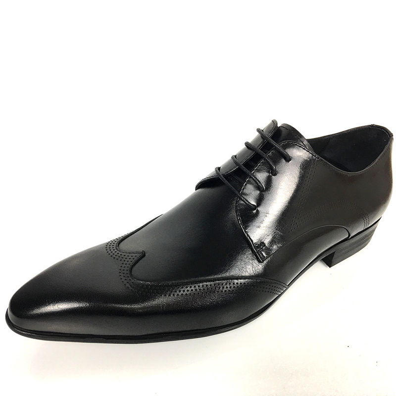 2018 nieuwste stijl kwaliteit leer luxe merk man laceup formele jurk schoenen 2018 fabriek hot mode stijl man leer