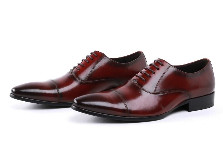 Oxford Army Ceremonial Red Leather Militair Officier Mannenschoenen 39-45# maat